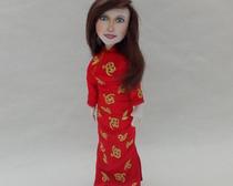 Текстильная куколка для девочки, сшитая своими руками