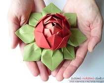 Идеи цветов из бумаги в стиле оригами.