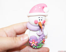 Снеговик своими руками: елочная игрушка "Снеговик с сердцем"