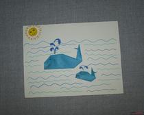 Оригами для детей 7 лет: кит из бумаги