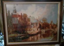 с картины Иоганнеса Кликенберга"Старая церковь и Церковь св.Николая Чудотворца. Амстердам".		