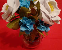 Цветы из фоамирана: весенний букет