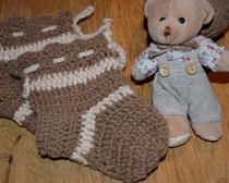 Вязание для новорожденных: носочки крючком