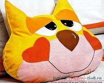 Игрушка подушка милый кот