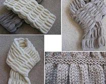 Схемы вязания шарфов, фото схем и подробное описание