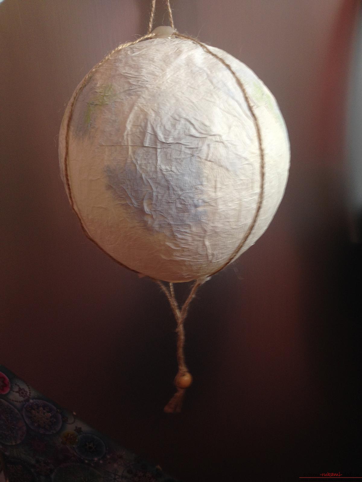Поделка из салфеток: Воздушный шар