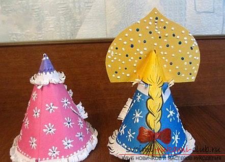 Рождественское оформление елочки: декоративная снегурочка своими руками - мастер-класс. Фото №8