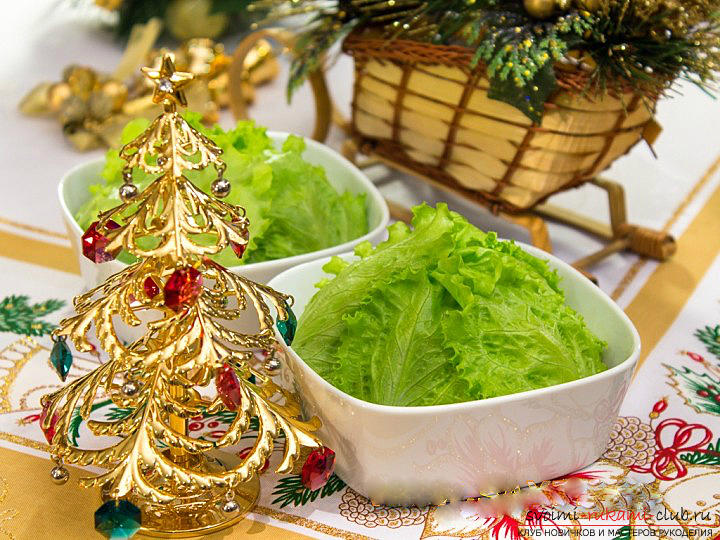 Как приготовить, а главное украсить салат к новогоднему торжеству, рецепты с пошаговыми фото и описанием работы. Фото №1