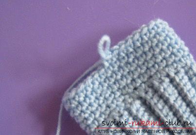 Как сделать детский носочек своими руками для начинающих - уроки вязания одежды. Фото №9