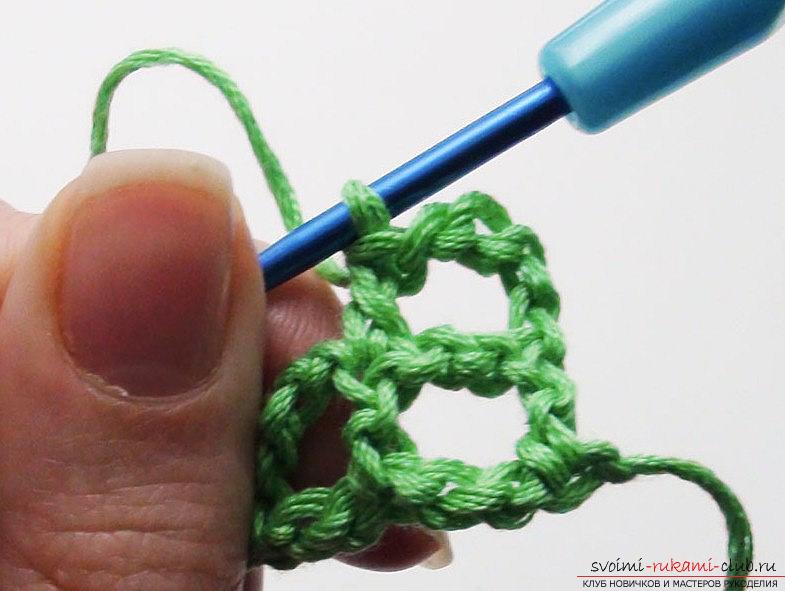 Техника филейного вязания своими руками - урок для начинающих мастеров. Фото №7