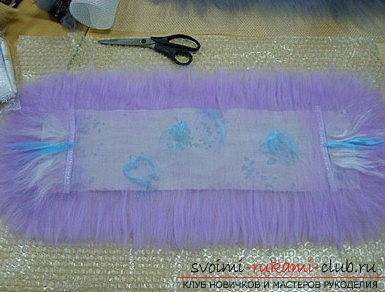 Техника создания шарфа с помощью валяния из шерсти - мокрое валяние для начинающих. Фото №7