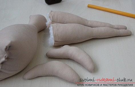Новый вариант куклы Тильды в летнем платье своими руками - мастер-класс выкройки. Фото №3