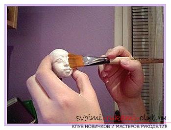 Форма лица для куклы из полимерной глины своими руками - мастер-класс. Фото №6