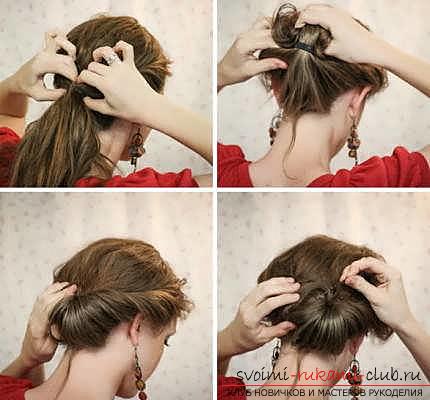 Как сделать красивые прически для волос средней длины в домашних условиях на скорую руку. Фото №7