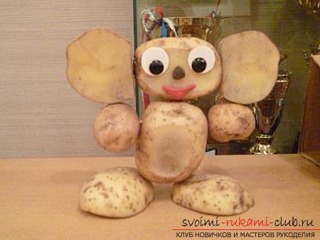 Учимся создавать простые и интересные поделки из картофеля своими руками. Фото №1