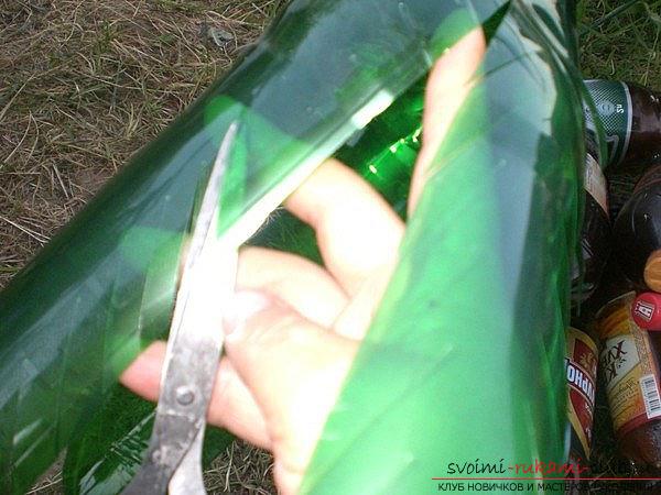 Как сделать пальму из пластиковых бутылок, мастер класс с фото и описанием работы.. Фото №4