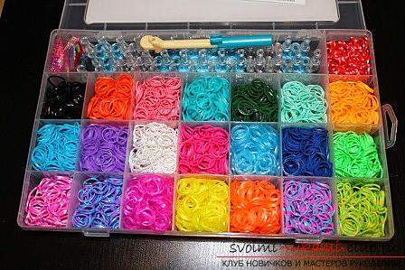 Виды ярких браслетов из резиночек для плетения своими руками с фото и описанием. Фото №2