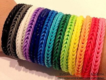 Виды ярких браслетов из резиночек для плетения своими руками с фото и описанием. Фото №5