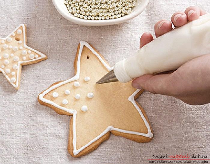 Как приготовить вкусное и красивое новогоднее печенье, рецепт, пошаговые фото и описание процесса. Фото №9