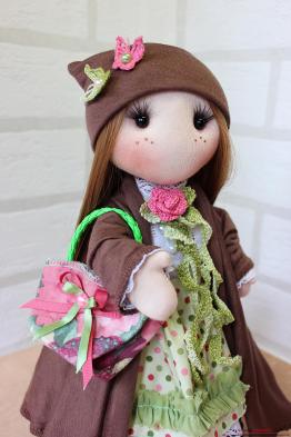 Текстильная куколка со сменной одеждой
