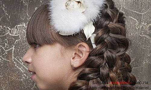 Учимся делать красивые прически на средние волосы для девочек своими руками. Фото №21