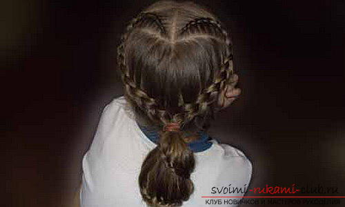 Учимся делать красивые прически на средние волосы для девочек своими руками. Фото №14