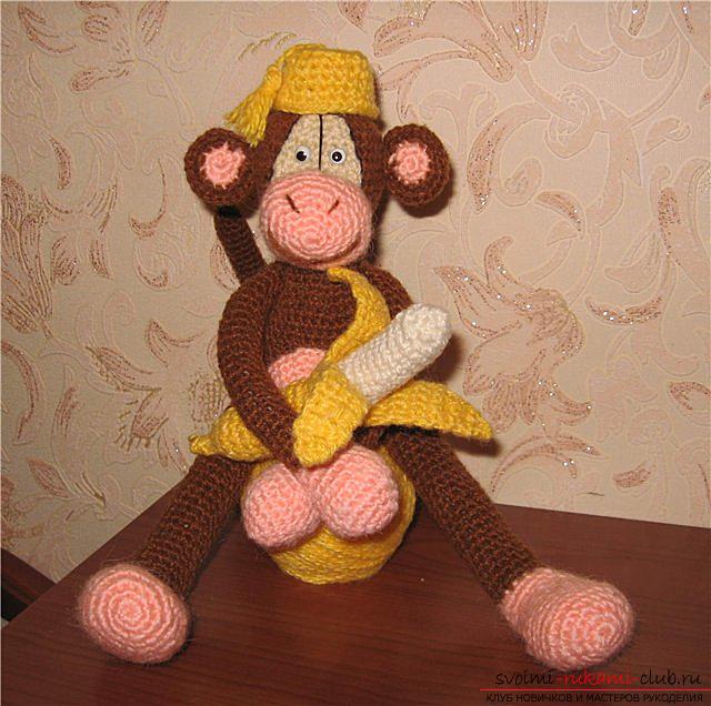 Мастер-класс по вязанию крючком обезьянки амигуруми Абу своими руками с подробным описанием. Фото №8