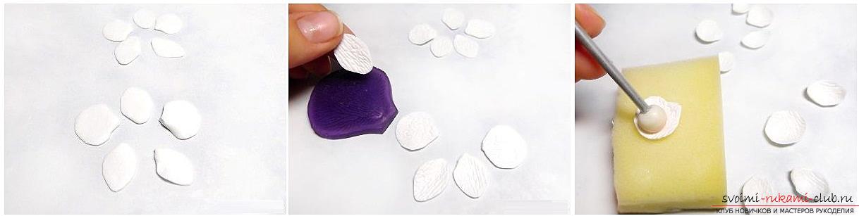 Как сделать брошь из полимерной глины в направлении керамическая флористика, пошаговые фото создания броши 