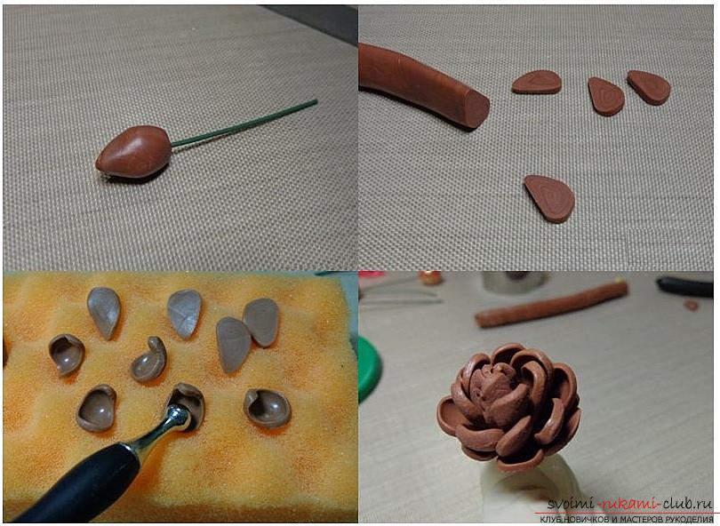 Как сделать подсвечник из полимерной глины в новогодней тематике, пошаговые фото и описание процесса лепки. Фото №9