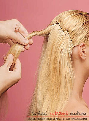 Как выполнить интересную свадебную причёску на средние волосы своими руками. Фото №24