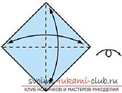 Детальная инструкция со схемами выполнения классического журавля оригами