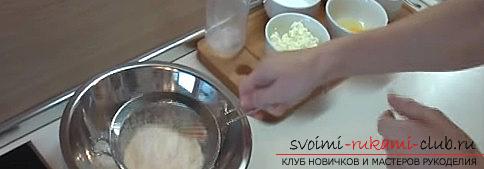 Готовка печенья для здоровья из творожного теста своими руками - мастер-класс выпечки. Фото №3