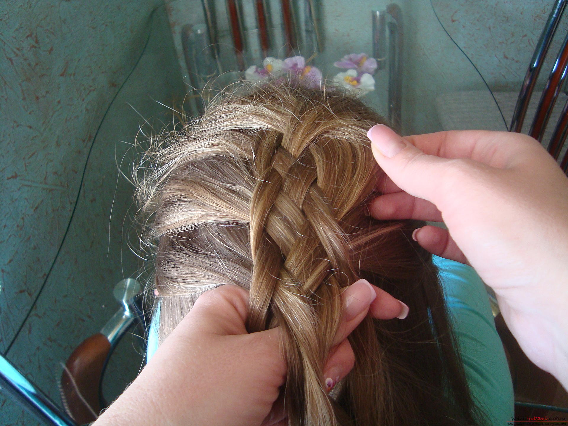 Фото к уроку по плетению пятипрядной косы. Фото №8