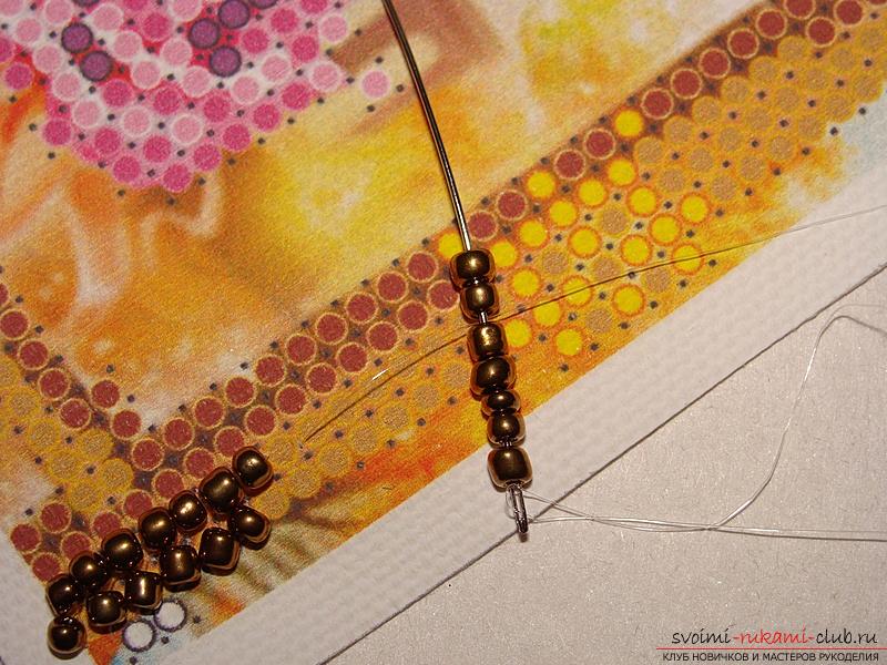 Описание швов, используемых при вышивке бисером. Фото №6