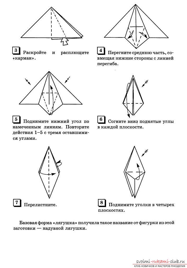 Схема сборки цветка лилии оригами. Фото №2