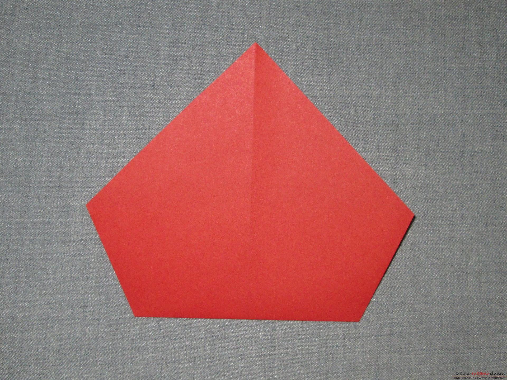 Этот подробный мастер-класс оригами из бумаги для детей 5 лет научит как сделать своими руками Деда Мороза.. Фото №6