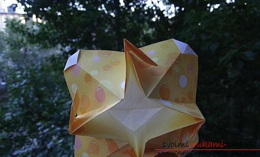 Простые схемы цветов оригами. Фото №3
