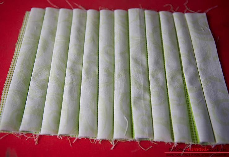Изготовление японского мешочка омияге в стиле японского пэчворка. Фото №8