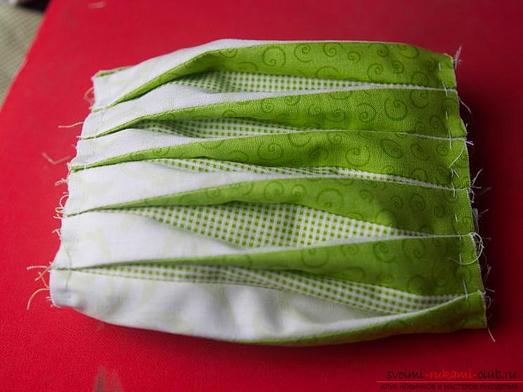 Изготовление японского мешочка омияге в стиле японского пэчворка. Фото №10