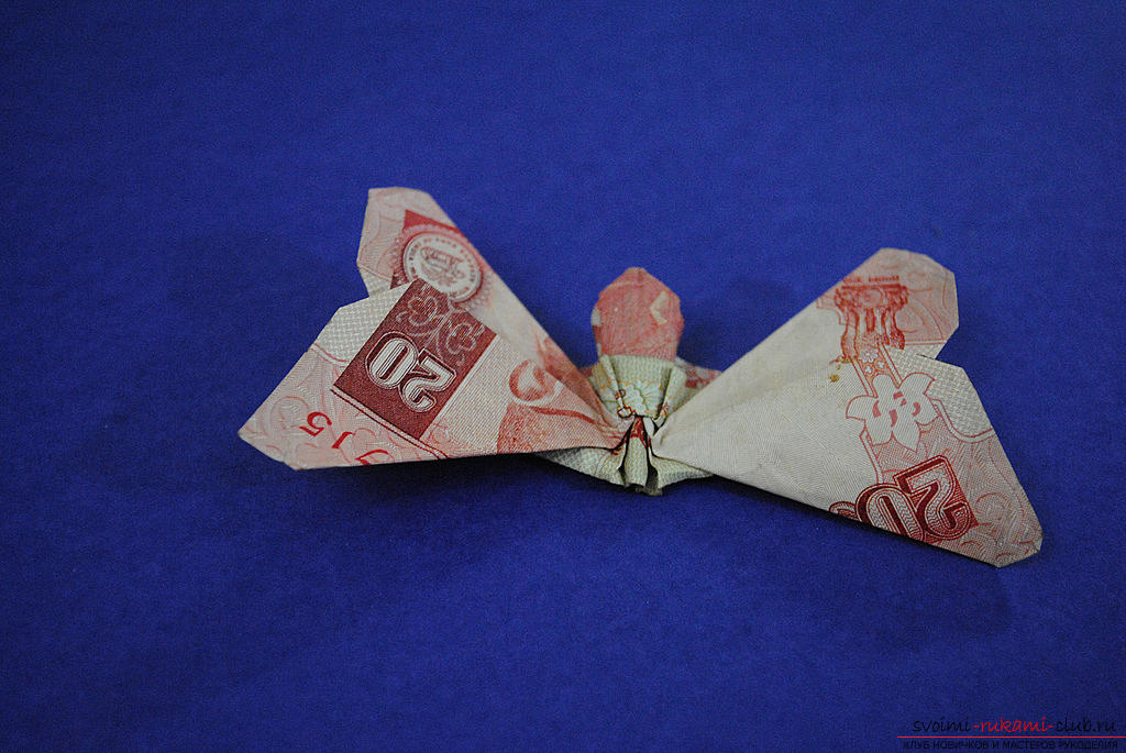 Поделка бабочка в стиле манигами. Фото №5