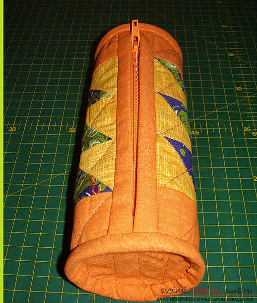 Пошив пенала с применением техники японского пэчворка. Фото №1