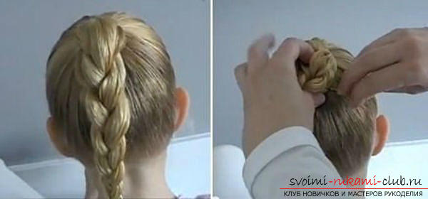 Прически на 1 сентября для юных школьниц на волосы разной длины легко сделать самостоятельно. Фото №6