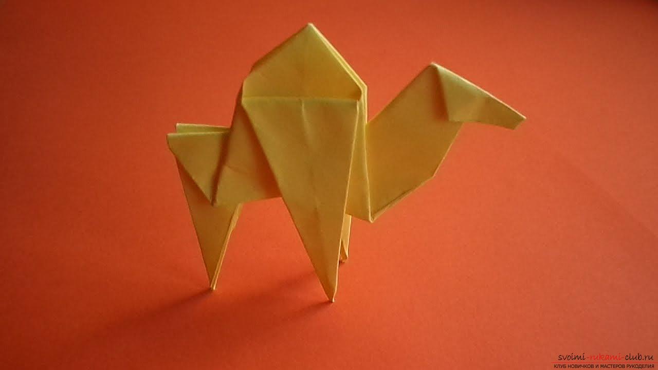 Простая модель верблюда оригами. Фото №3