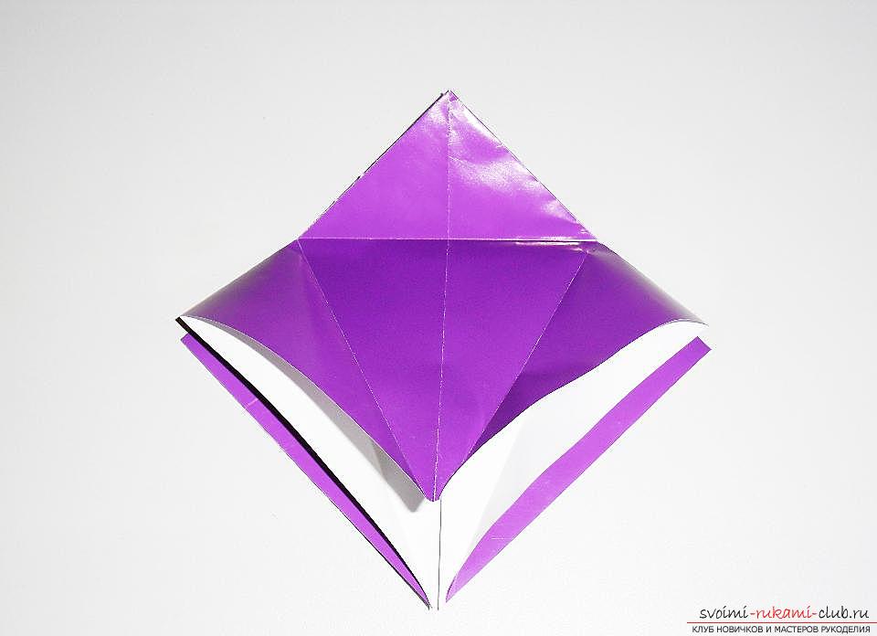 Поделка ласточка из бумаги в технике оригами. Фото №12