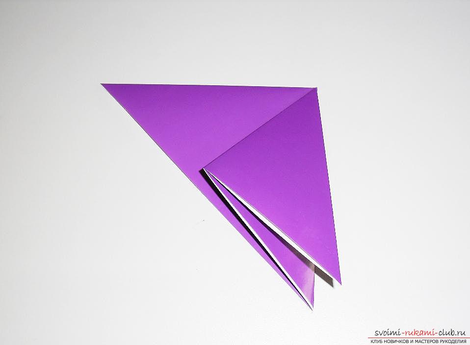 Поделка ласточка из бумаги в технике оригами. Фото №4