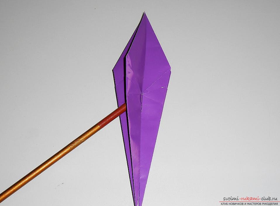 Поделка ласточка из бумаги в технике оригами. Фото №20