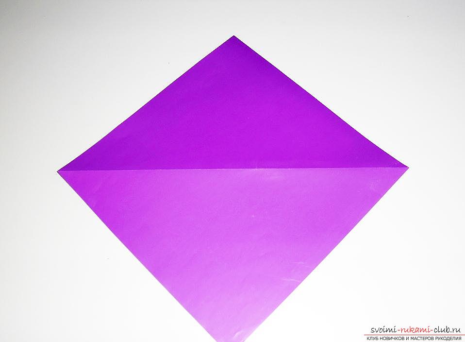 Поделка ласточка из бумаги в технике оригами. Фото №1