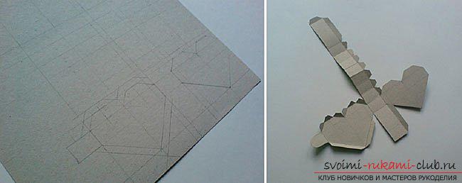 Коробочка в виде сердечка в технике оригами. Фото №3