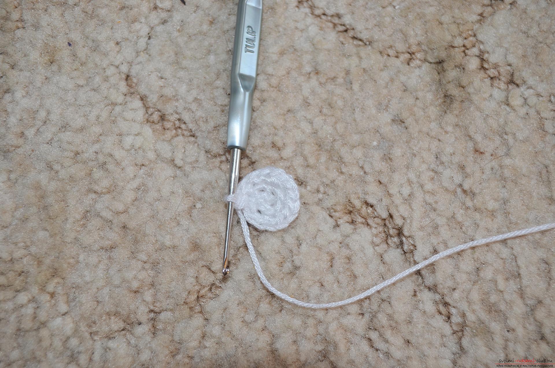Пошаговая инструкция с фото по вязанию крючком в технике амируми браслета для девочки 