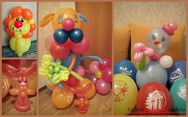 Игрушки из шаров. Фото №1